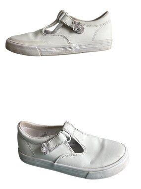 Keds Little Girls Daphne Mary Jane Leather Sneakers Size 12  White Sneakers